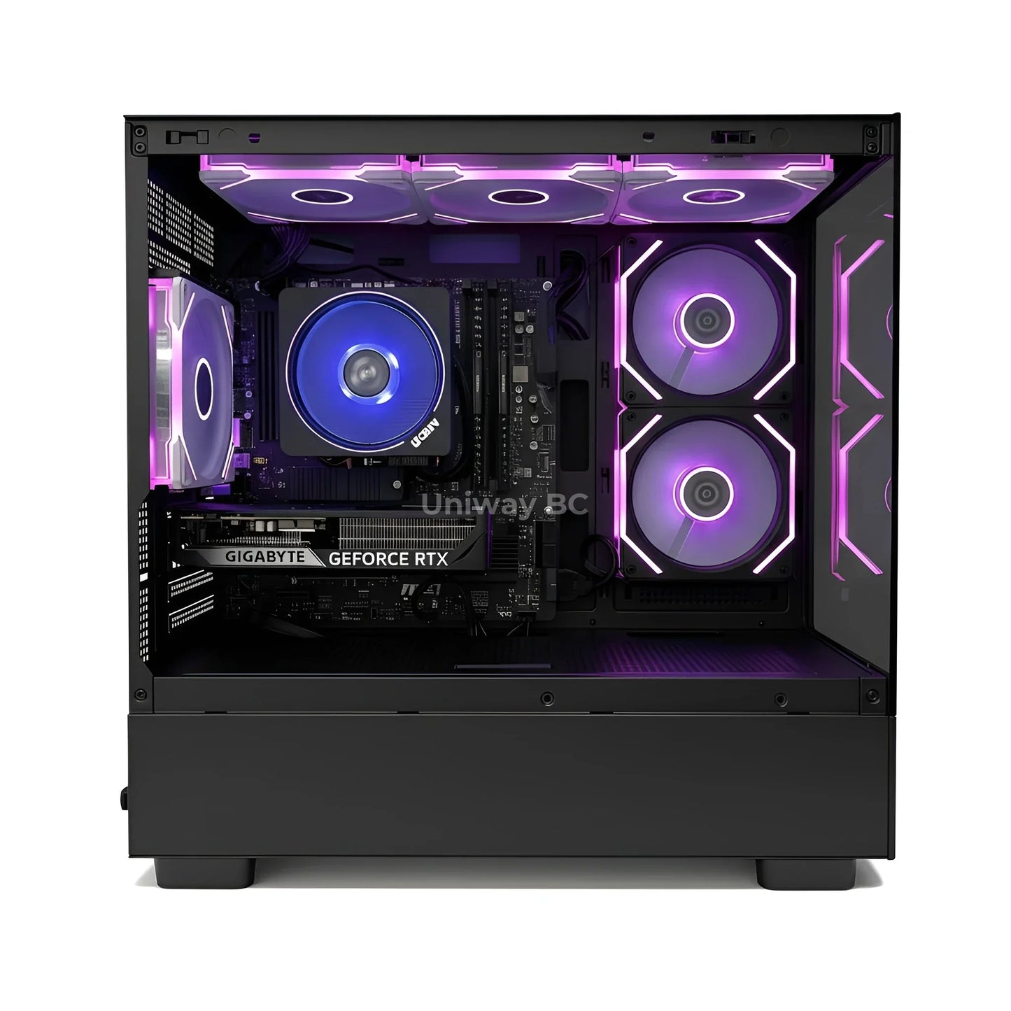 Uniway Compact Gaming PC powered by AMD Ryzen 5 9600X, 32GB Ram, 1TB Nvme SSD, RTX 5060 Ti GPU, Black