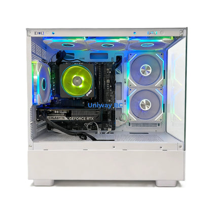 Uniway Compact Gaming PC powered by AMD Ryzen 7 5800X, 32GB Ram, 1TB Nvme SSD, RTX 3070 GPU, White
