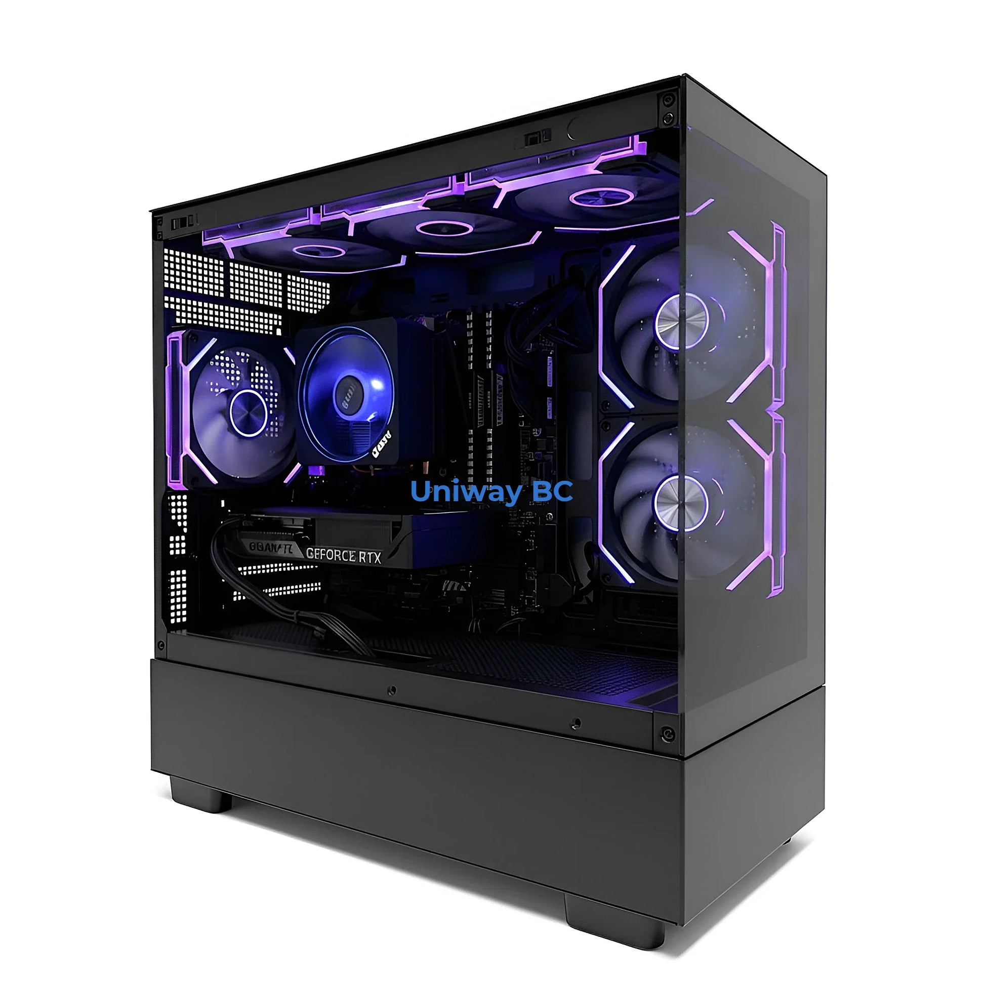 Uniway Compact Gaming PC powered by AMD Ryzen 7 5800X, 32GB Ram, 1TB Nvme SSD, RTX 3070 GPU, Black