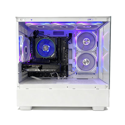 Uniway Compact Gaming PC powered by AMD Ryzen 7 5800X, 32GB Ram, 512GB SSD, RTX 5050 GPU, White