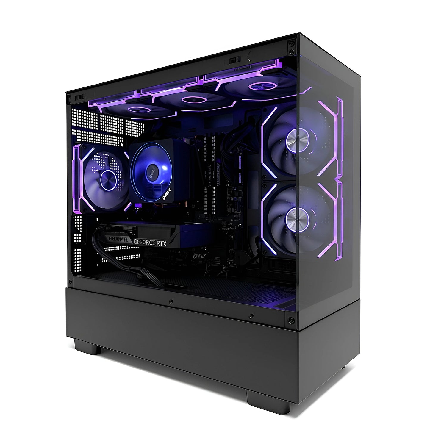 Uniway Compact Gaming PC powered by AMD Ryzen 7 5800X, 32GB Ram, 512GB SSD, RTX 5050 GPU, Black