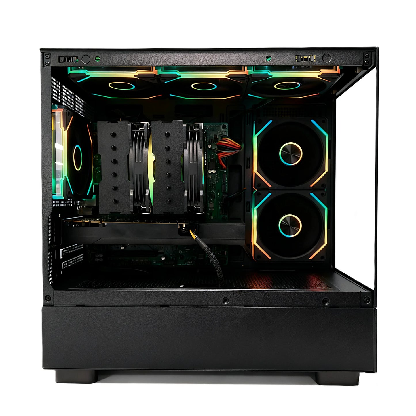 Uniway Compact Gaming PC powered by Intel i7-7700, 16GB Ram, 512GB SSD, GTX 1660 Super GPU, Black