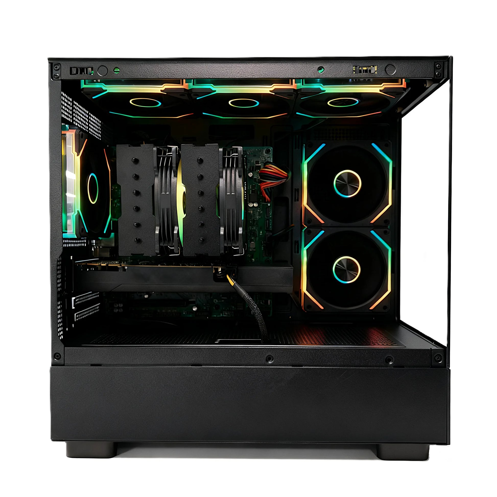 Uniway Compact Gaming PC powered by Intel i7-7700, 16GB Ram, 512GB SSD, GTX 1660 Super GPU, Black