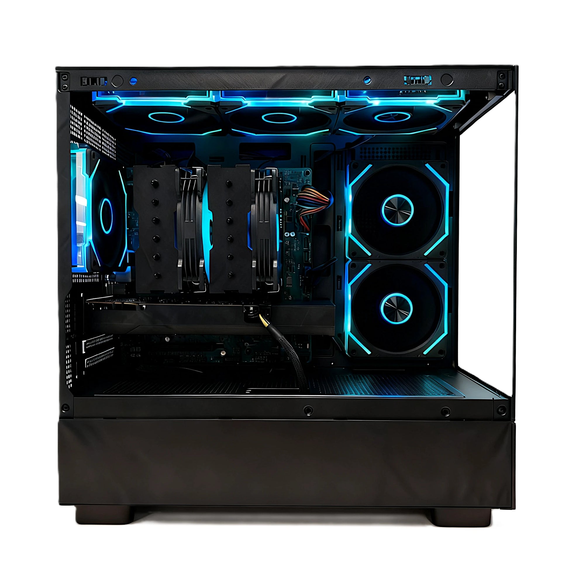 Uniway Compact Gaming PC powered by Intel i7-7700, 16GB Ram, 512GB SSD, GTX 1660 Super GPU, Black
