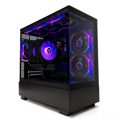 Uniway Compact Gaming PC powered by Intel i7-7700, 16GB Ram, 512GB SSD, RTX 3505 GPU, Black