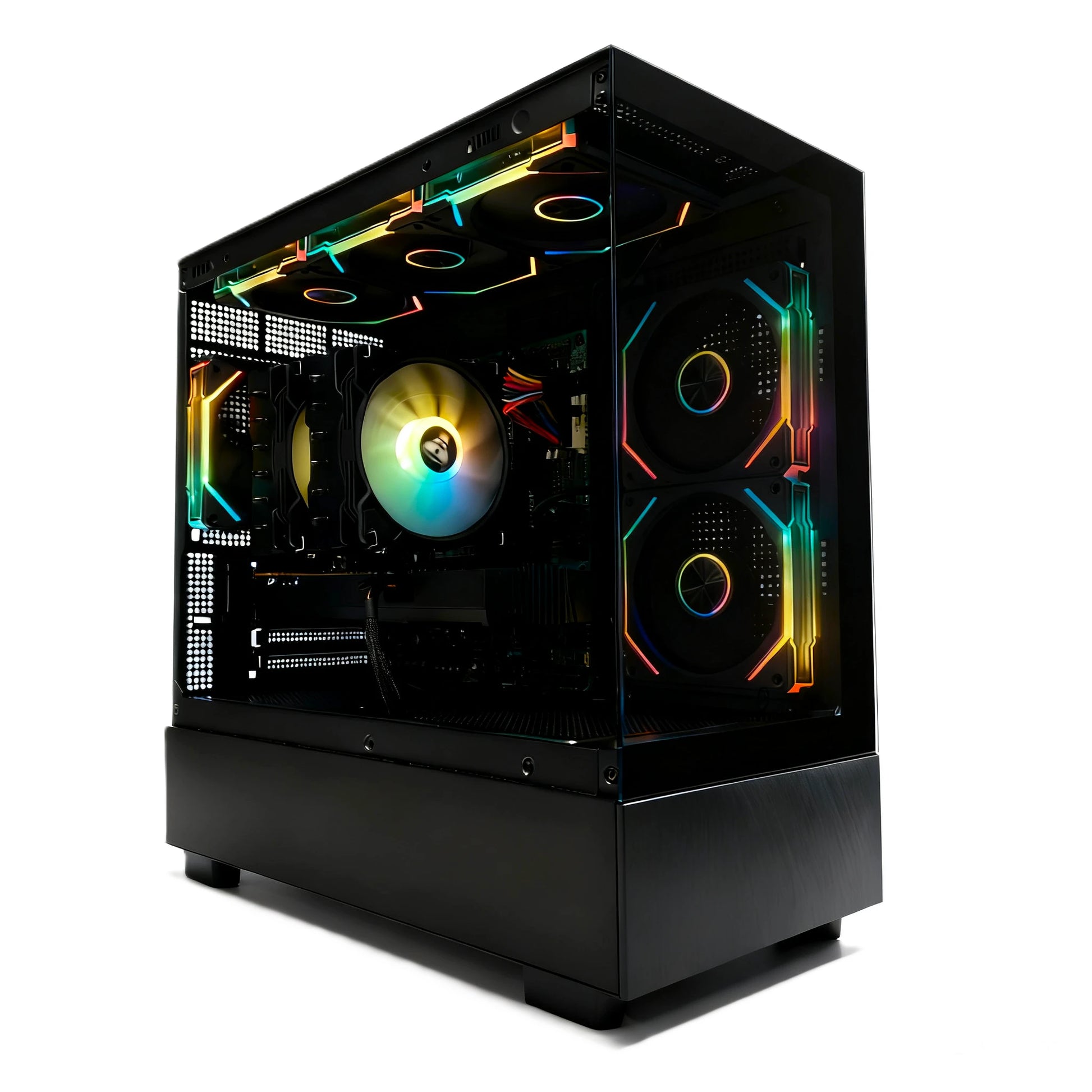 Uniway Compact Gaming PC powered by Intel i7-7700, 16GB Ram, 512GB SSD, RTX 3505 GPU, Black
