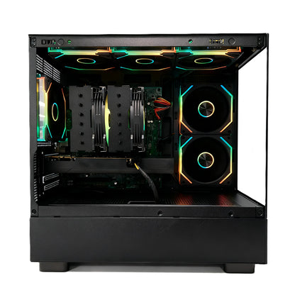 Uniway Compact Gaming PC powered by Intel i7-7700, 16GB Ram, 512GB SSD, RTX 3505 GPU, Black