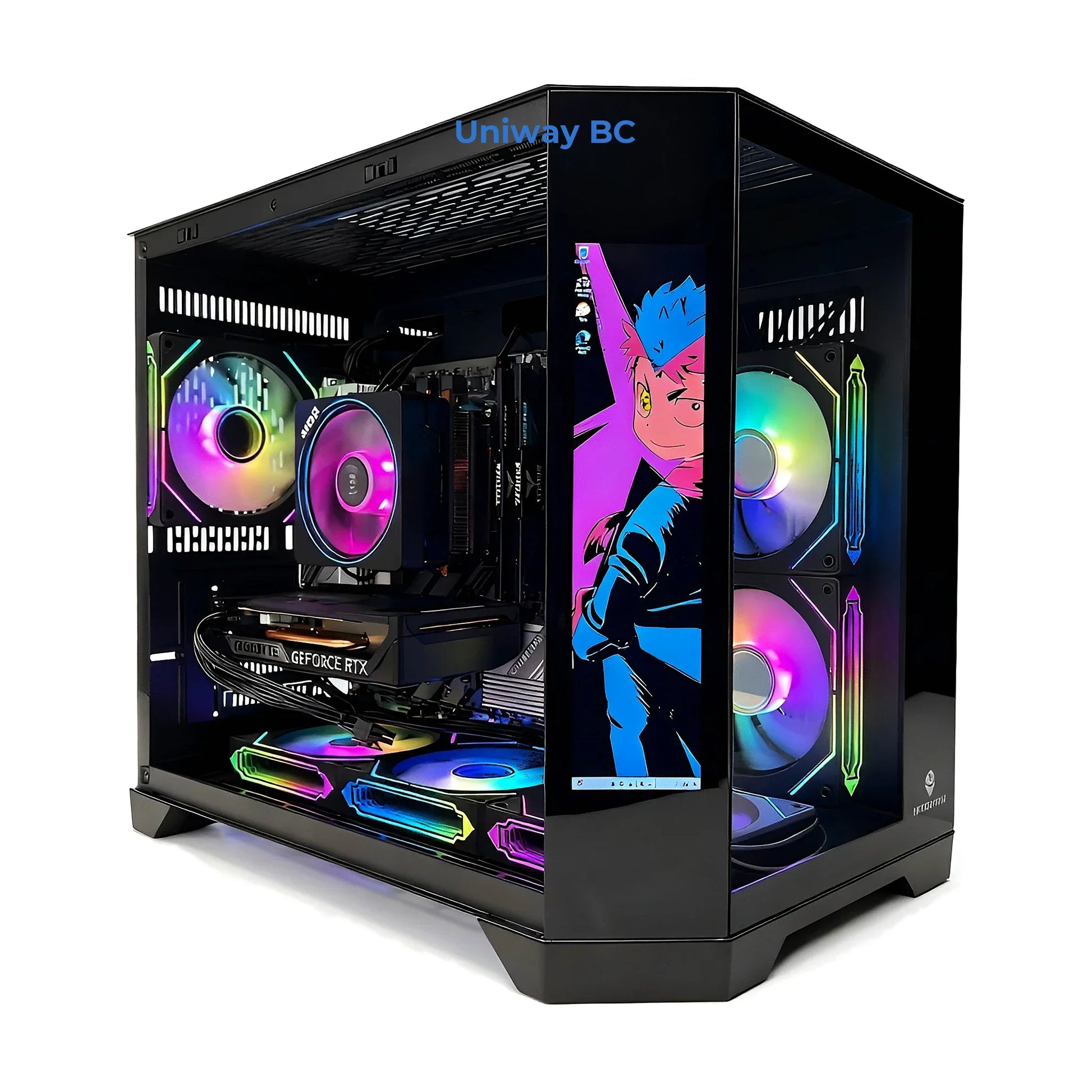 Uniway Creator Gaming PC powered by AMD Ryzen 5 9600X, 32GB Ram, 1TB Nvme SSD, RTX 5060 Ti GPU, Black