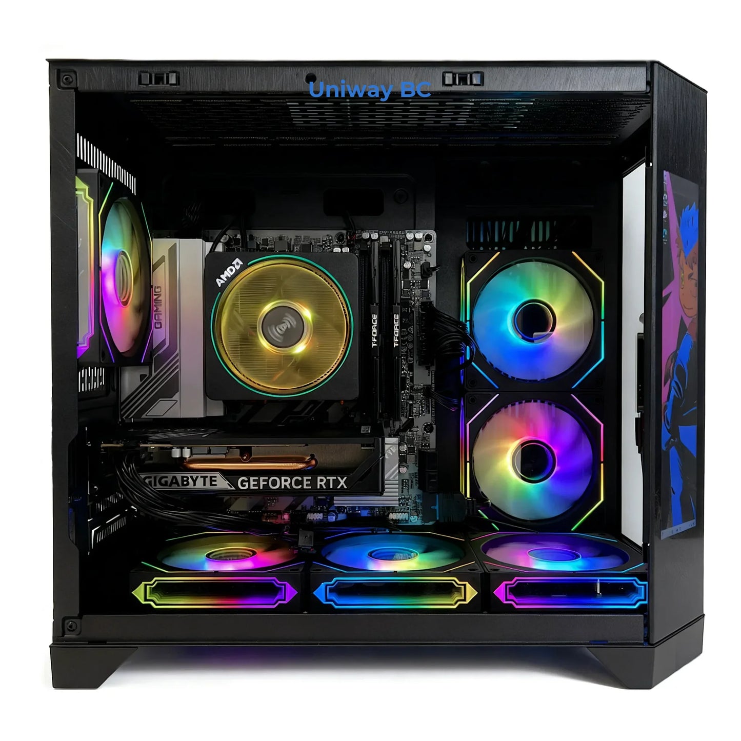 Uniway Creator Gaming PC powered by AMD Ryzen 5 9600X, 32GB Ram, 1TB Nvme SSD, RTX 5060 Ti GPU, Black