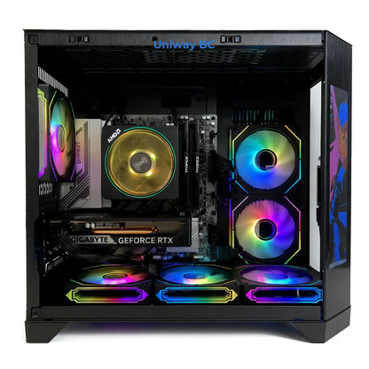 Uniway Creator Gaming PC powered by AMD Ryzen 5 9600X, 32GB Ram, 1TB Nvme SSD, RTX 5060 Ti GPU, Black
