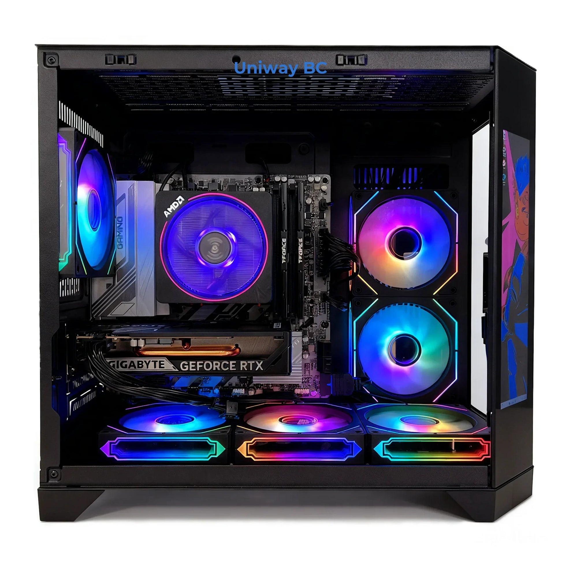 Uniway Creator Gaming PC powered by AMD Ryzen 5 9600X, 32GB Ram, 1TB Nvme SSD, RTX 5060 Ti GPU, Black