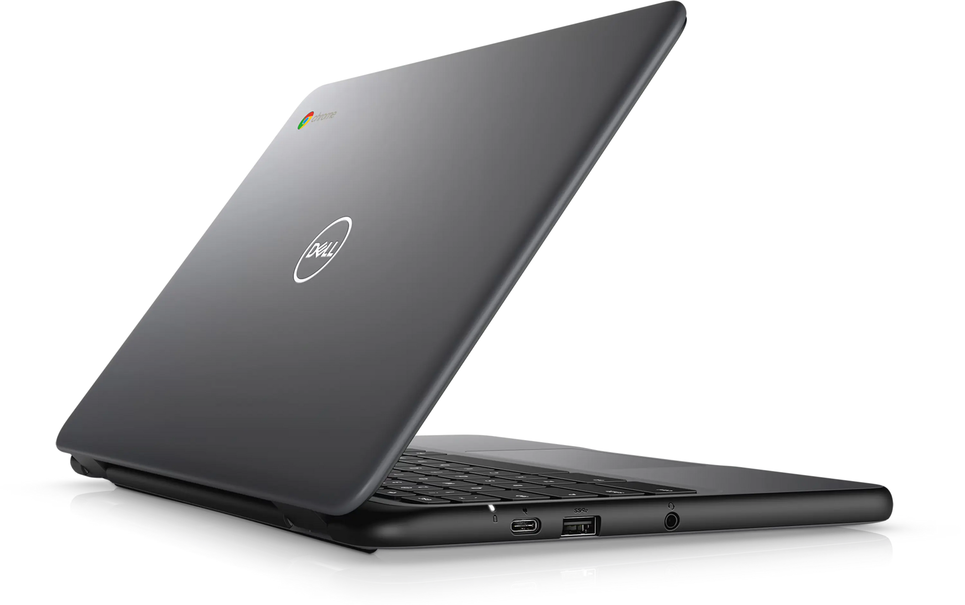 Dell Chrombook 3100 powered by Intel Celeron, 4GB RAM, and 16G Storage