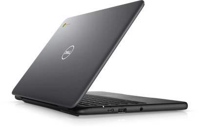 Dell Chrombook 3100 powered by Intel Celeron, 4GB RAM, and 16G Storage