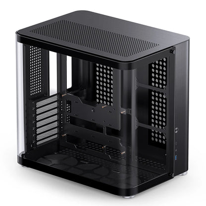 JONSBO TK-2 Gaming PC Case – Mid-Tower ATX, Tempered Glass Side Panel, Aluminum Alloy, Supports 360mm AIO & Full ATX Build