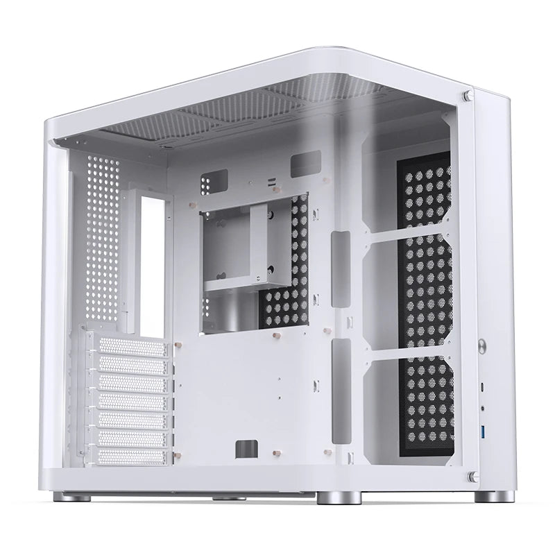 JONSBO TK-2 Gaming PC Case – Mid-Tower ATX, Tempered Glass Side Panel, Aluminum Alloy, Supports 360mm AIO & Full ATX Build
