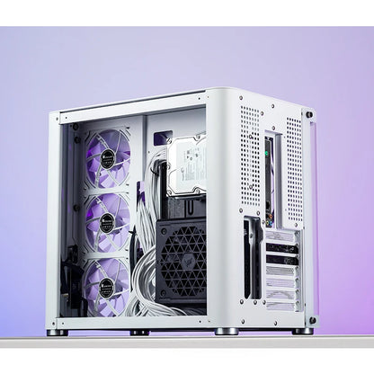JONSBO TK-2 Gaming PC Case – Mid-Tower ATX, Tempered Glass Side Panel, Aluminum Alloy, Supports 360mm AIO & Full ATX Build