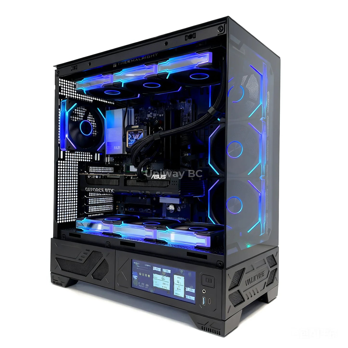 Uniway Legendary Gaming PC powered by AMD Ryzen 7 7800X3D, 32GB Ram, 1TB SSD, RTX 5070 GPU, Black