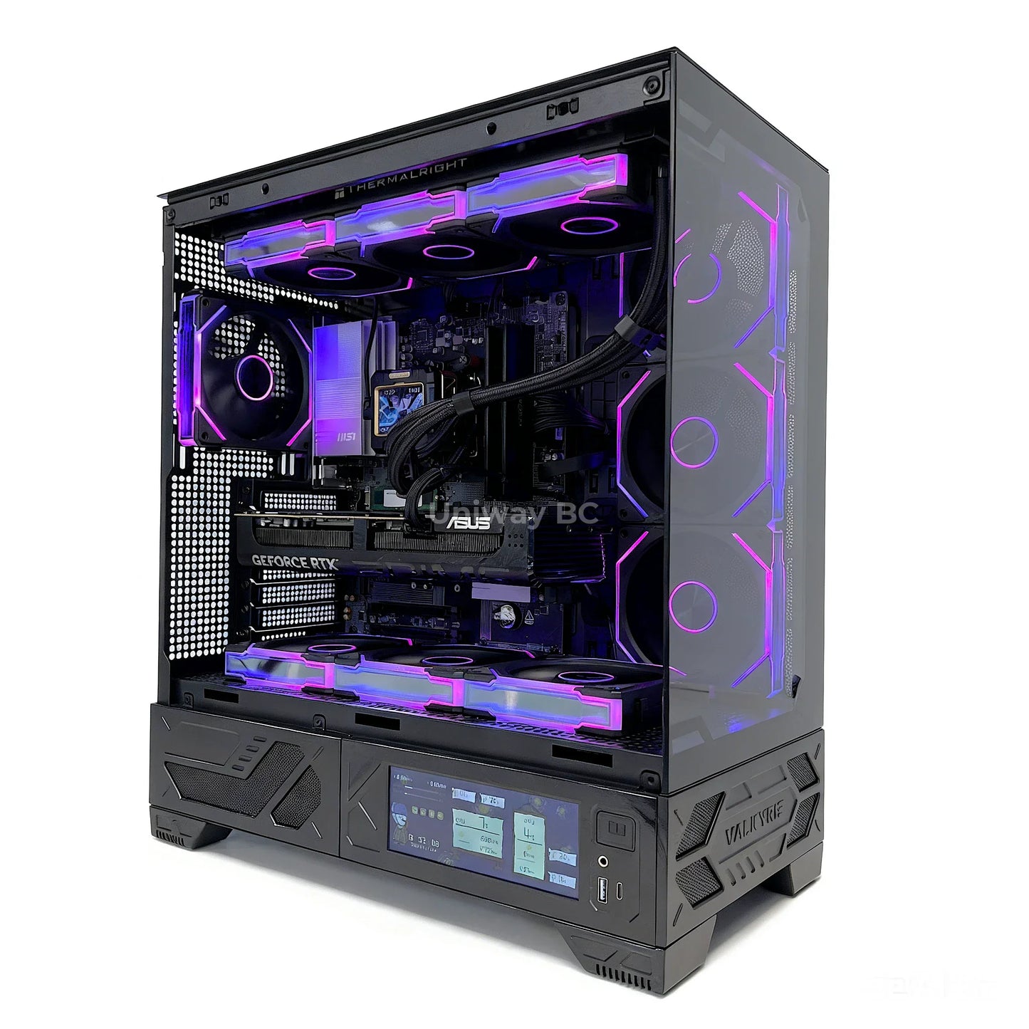 Uniway Legendary Gaming PC powered by AMD Ryzen 7 7800X3D, 32GB Ram, 1TB Nvme SSD, RTX 5070 Ti GPU, Black
