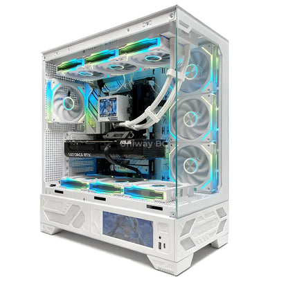 Uniway Legendary Gaming PC powered by AMD Ryzen 7 7800X3D, 32GB Ram, 1TB Nvme SSD, RTX 5070 Ti GPU, White