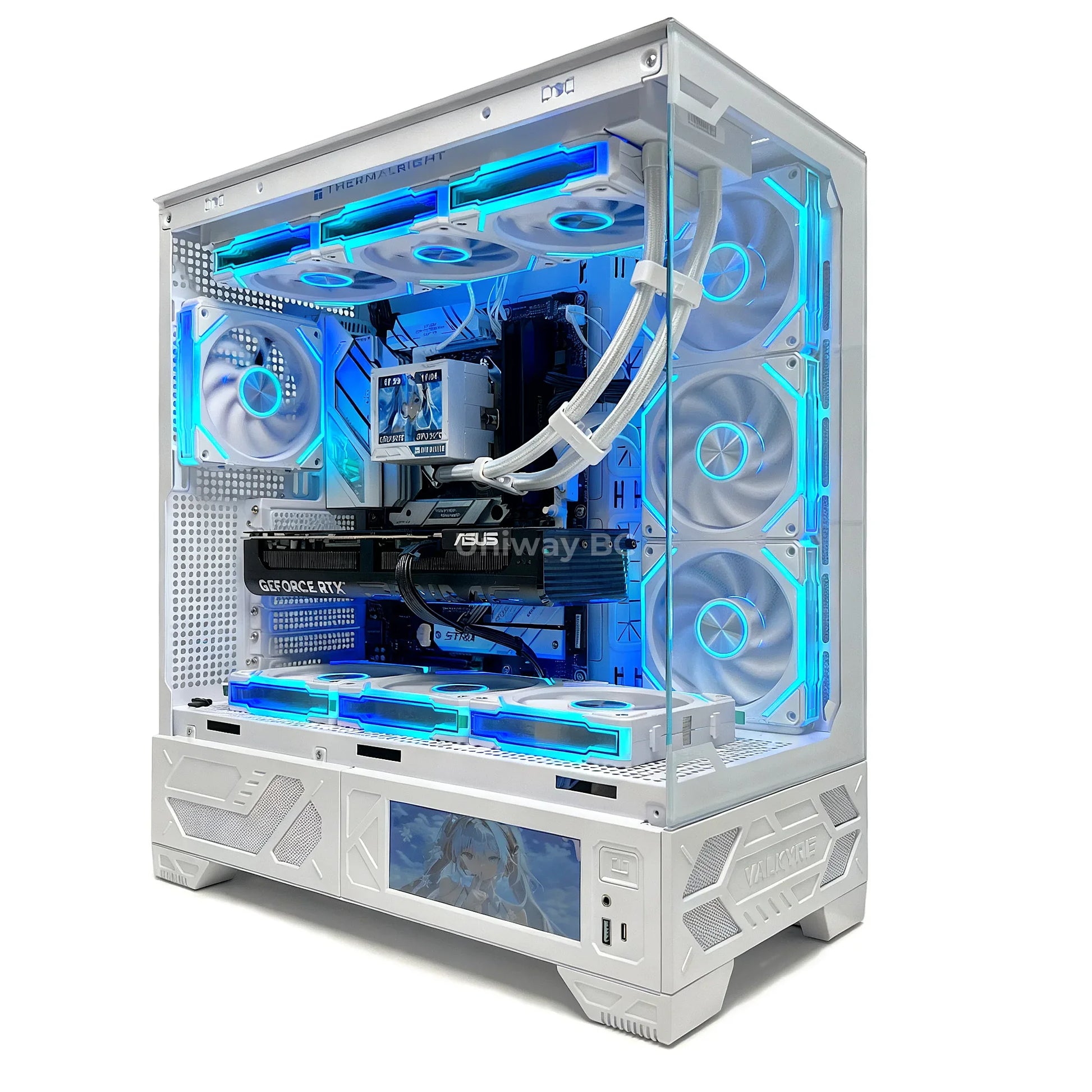 Uniway Legendary Gaming PC powered by AMD Ryzen 7 9800X3D, 32GB Ram, 1TB Nvme SSD, RTX 5070 Ti GPU, White