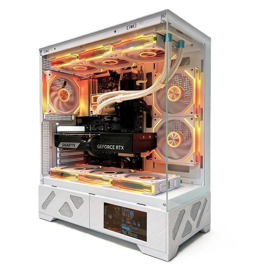 Uniway Legendary Gaming PC powered by AMD Ryzen 7 9800X3D, 32GB Ram, 1TB SSD, RTX 5080 GPU, White