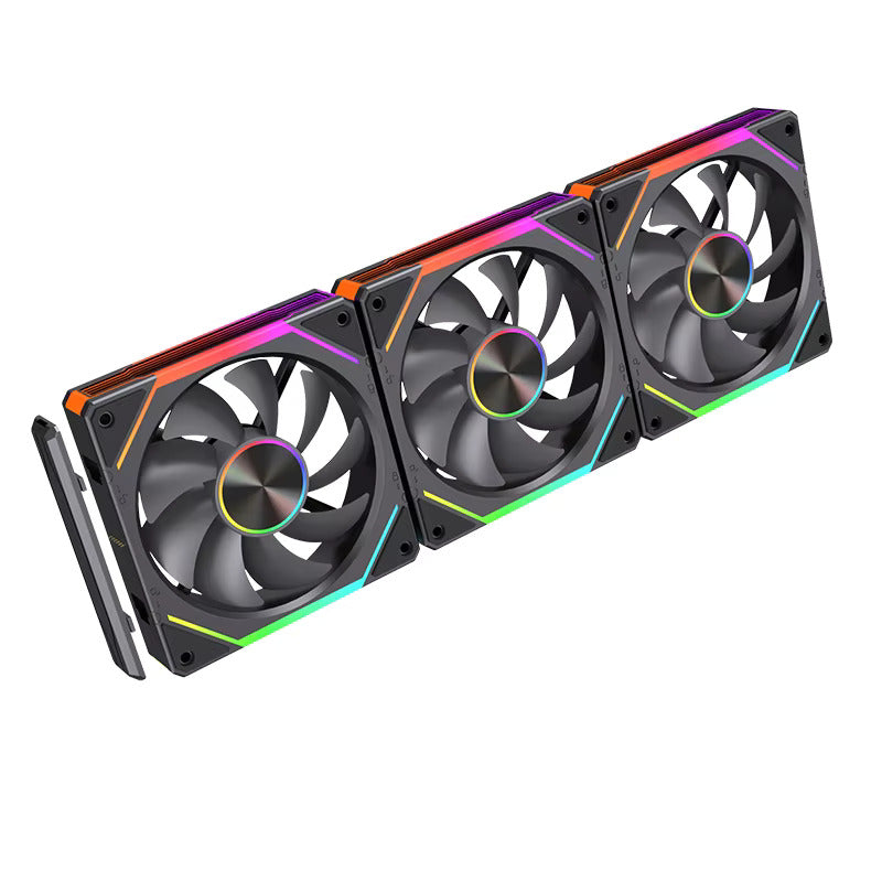 LovingCool Spliceable ARGB Case Fan 120MM, 3 Fans/Pack