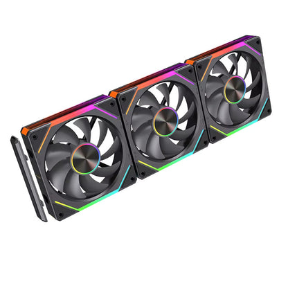 LovingCool Spliceable ARGB Case Fan 120MM, 3 Fans/Pack