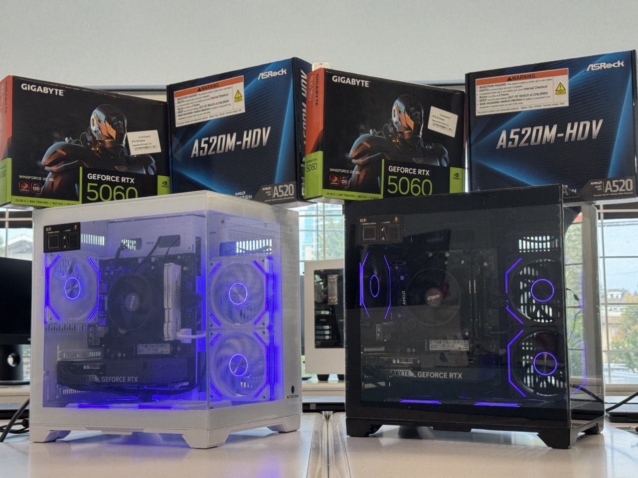 Uniway Gaming PC - AMD Ryzen 5 5500 - RTX 5060 - 16GB DDR4 - 1TB Nvme SSD