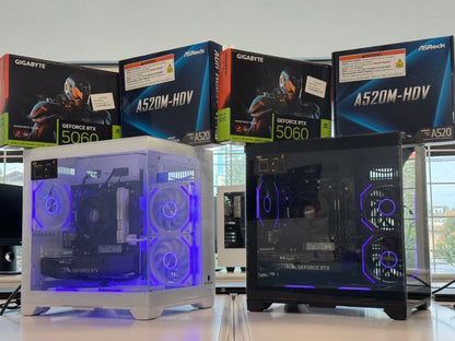 Uniway Gaming PC - AMD Ryzen 5 5500 - RTX 5060 - 16GB DDR4 - 1TB Nvme SSD