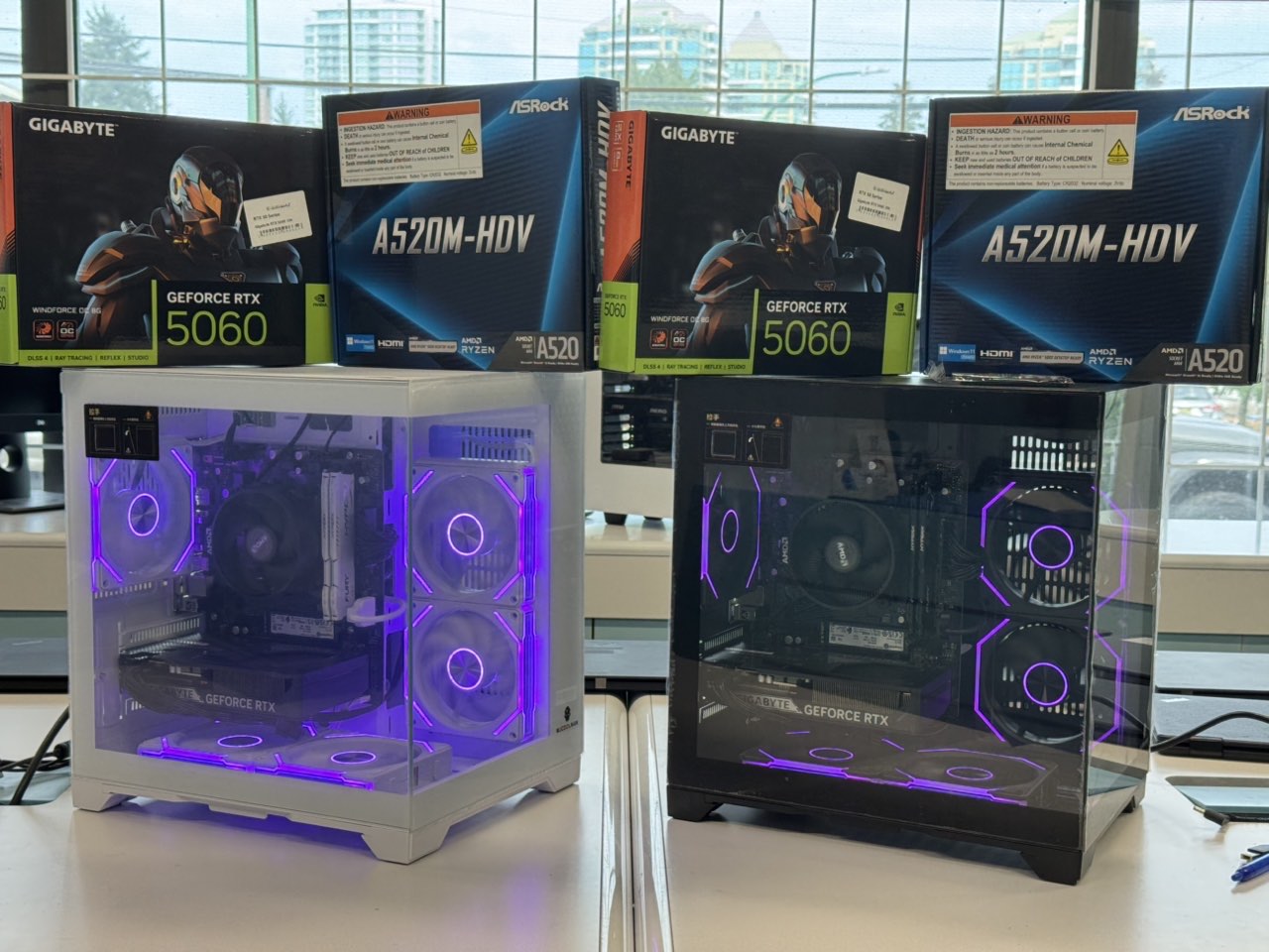 Uniway Gaming PC - AMD Ryzen 5 5500 - RTX 5060 - 16GB DDR4 - 1TB Nvme SSD