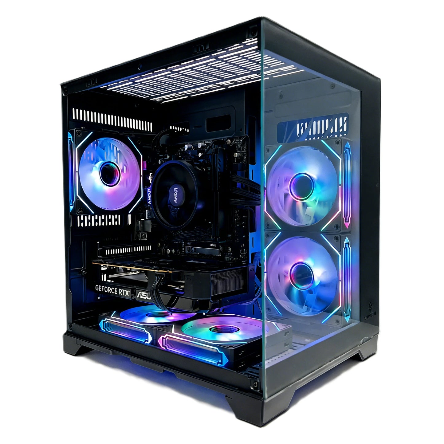 Uniway Mini Gaming PC powered by AMD Ryzen 5 3600, 16GB Ram, 512GB SSD, RX 6600 XT GPU, Black