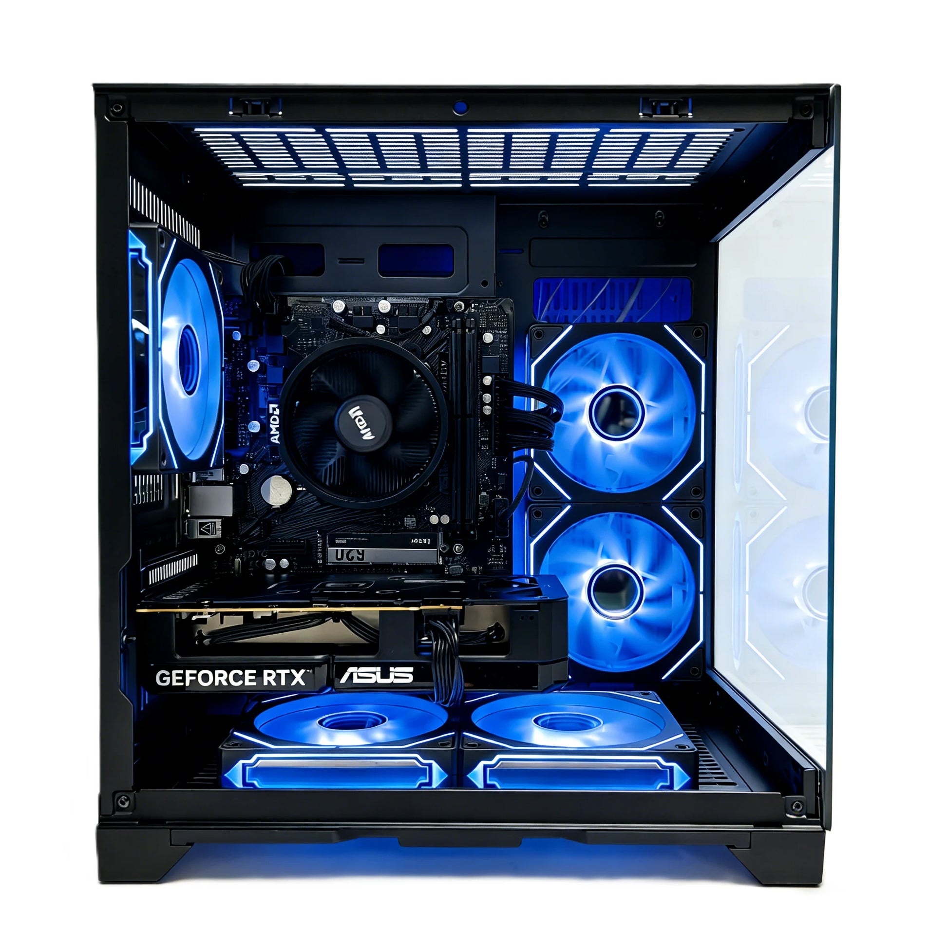 Uniway Mini Gaming PC powered by AMD Ryzen 5 5500, 16GB Ram, 512GB SSD, RTX 3050 GPU, Black