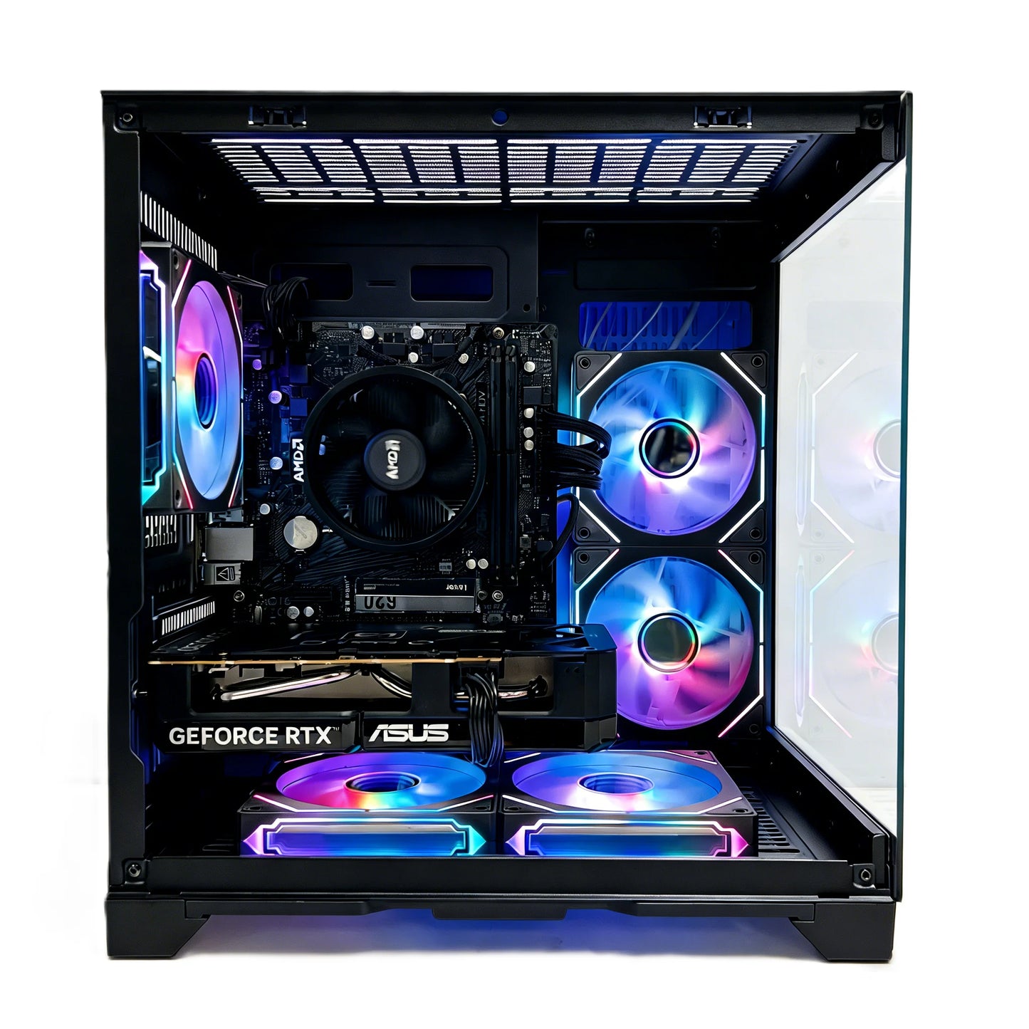 Uniway Mini Gaming PC powered by AMD Ryzen 5 5500, 16GB Ram, 512GB SSD, RTX 3050 GPU, Black