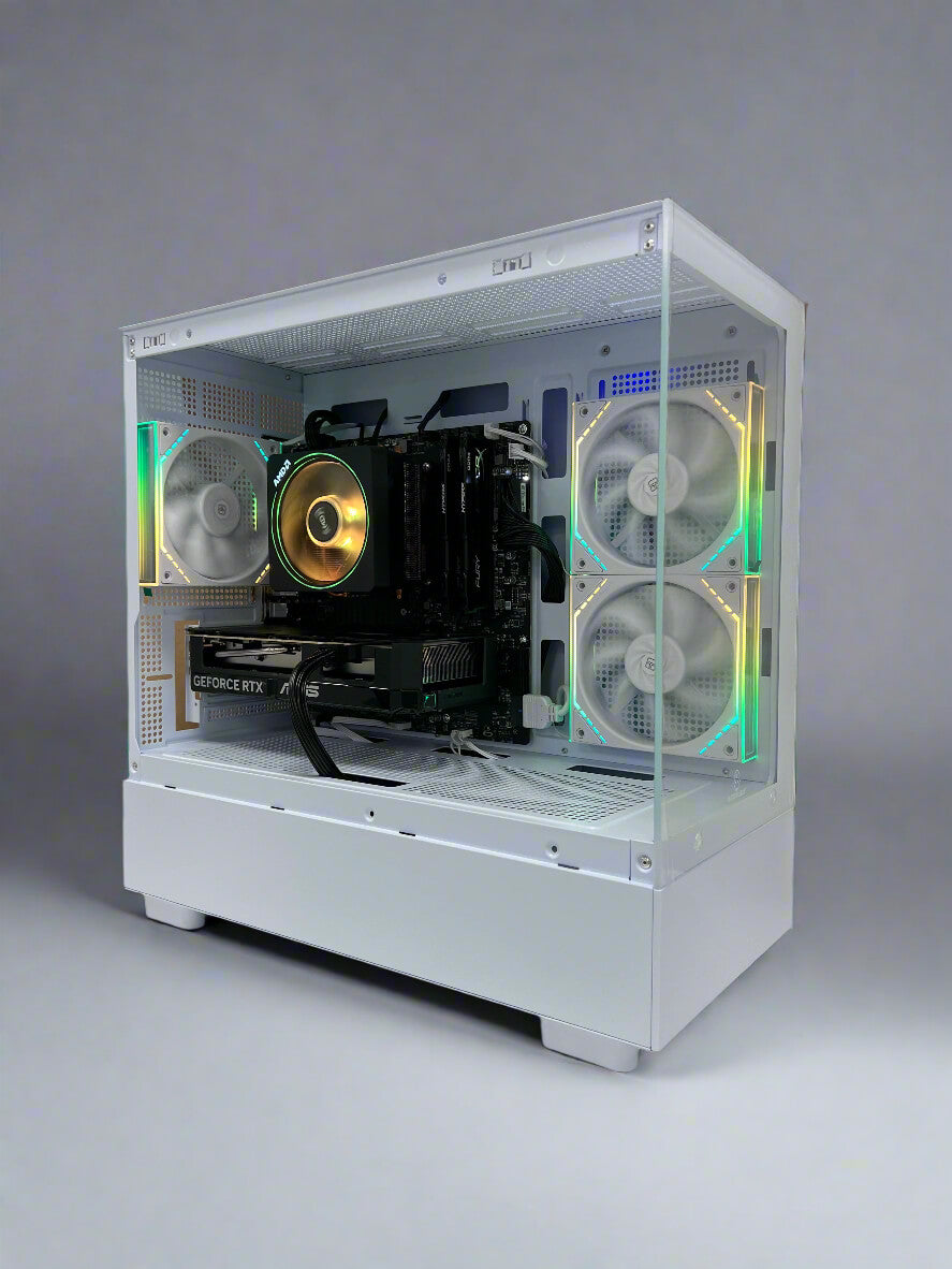 Uniway Compact Gaming PC - AMD Ryzen 7 5800X - RTX 5060 - 32GB DDR4 - Wi-Fi