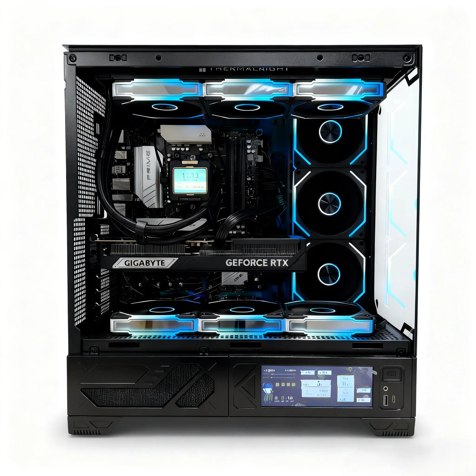 Uniway Legendary Gaming PC powered by AMD Ryzen 7 9700x, 32GB Ram, 1TB SSD, RTX 5070 GPU, Black