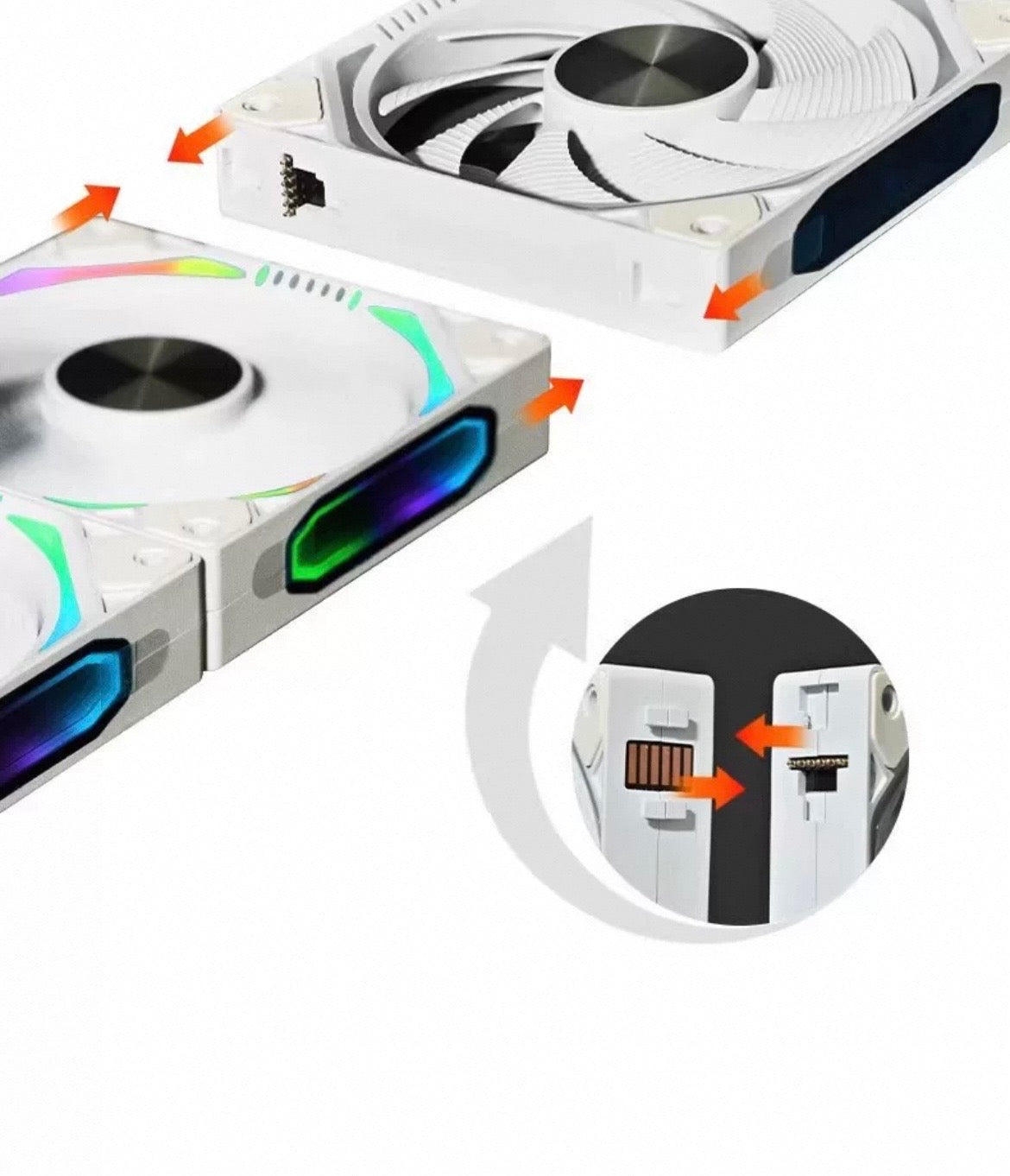 WJCOOLMAN Starlink Pro ARGB Case Fan 120MM, 3 Fans/Pack