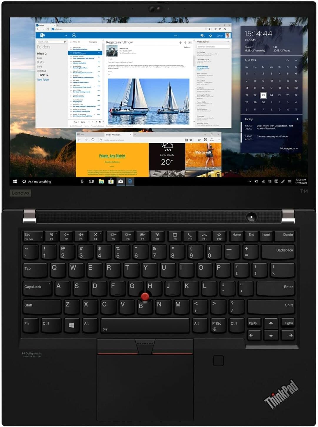 Lenovo Thinkpad T14 Gen 2 Laptop i7-11th/16GB RAM/256GB SSD - Refurbished