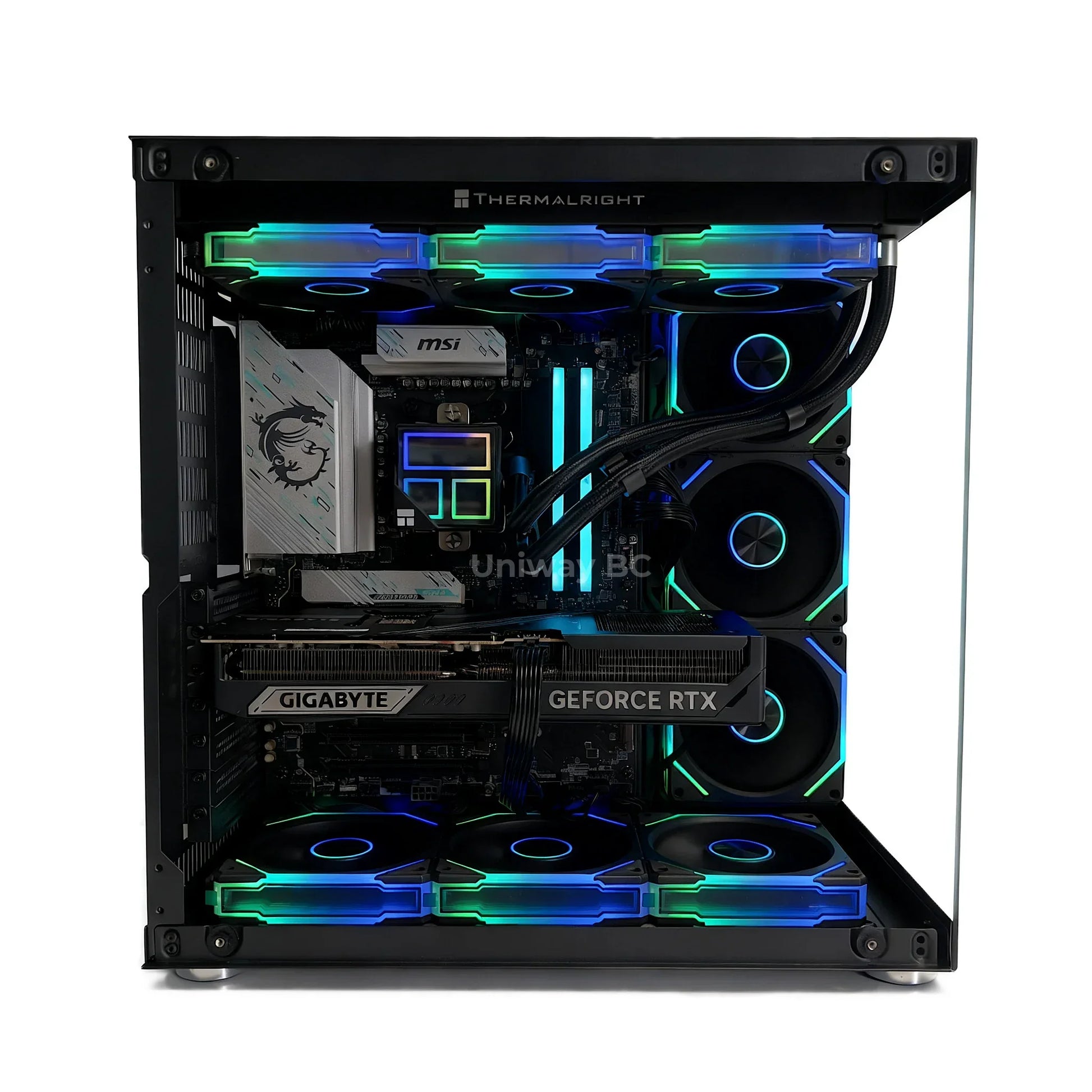 Uniway Vision Gaming PC powered by AMD Ryzen 5 9600x, 32GB Ram, 1TB SSD, RTX 5060 Ti GPU, Black