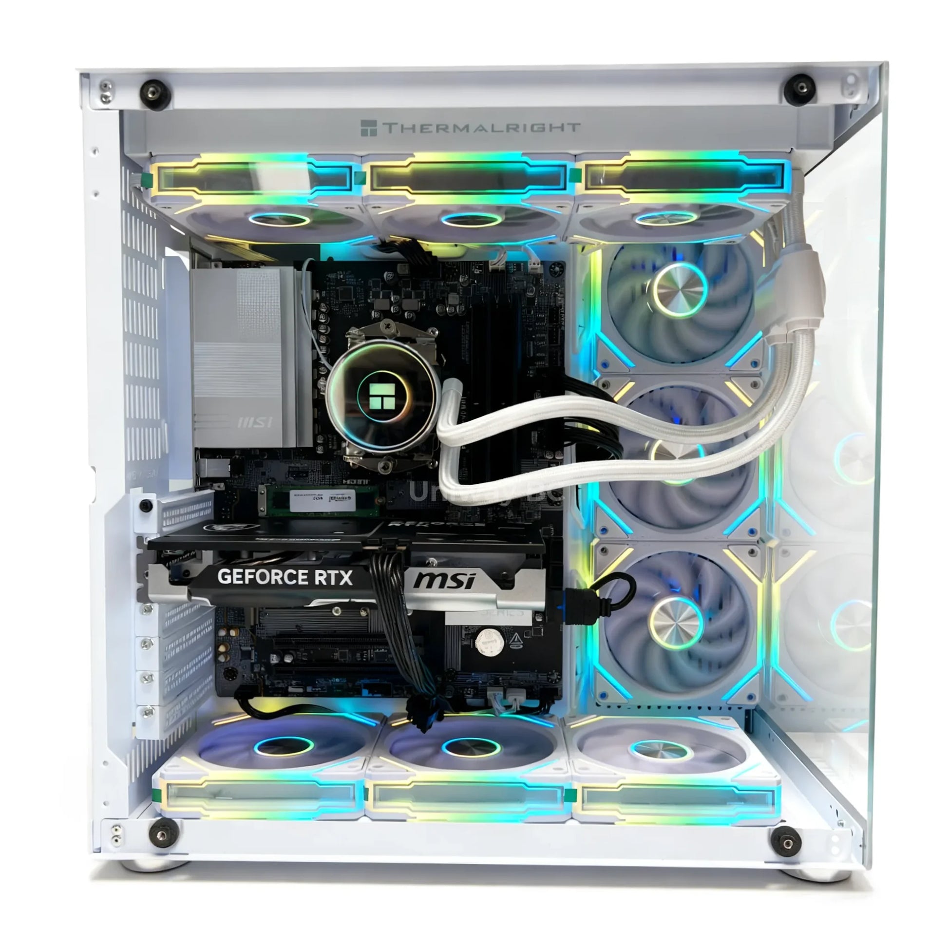 Uniway Vision Gaming PC powered by AMD Ryzen 7 7700, 32GB Ram, 1TB SSD, RTX 5060 Ti GPU, White