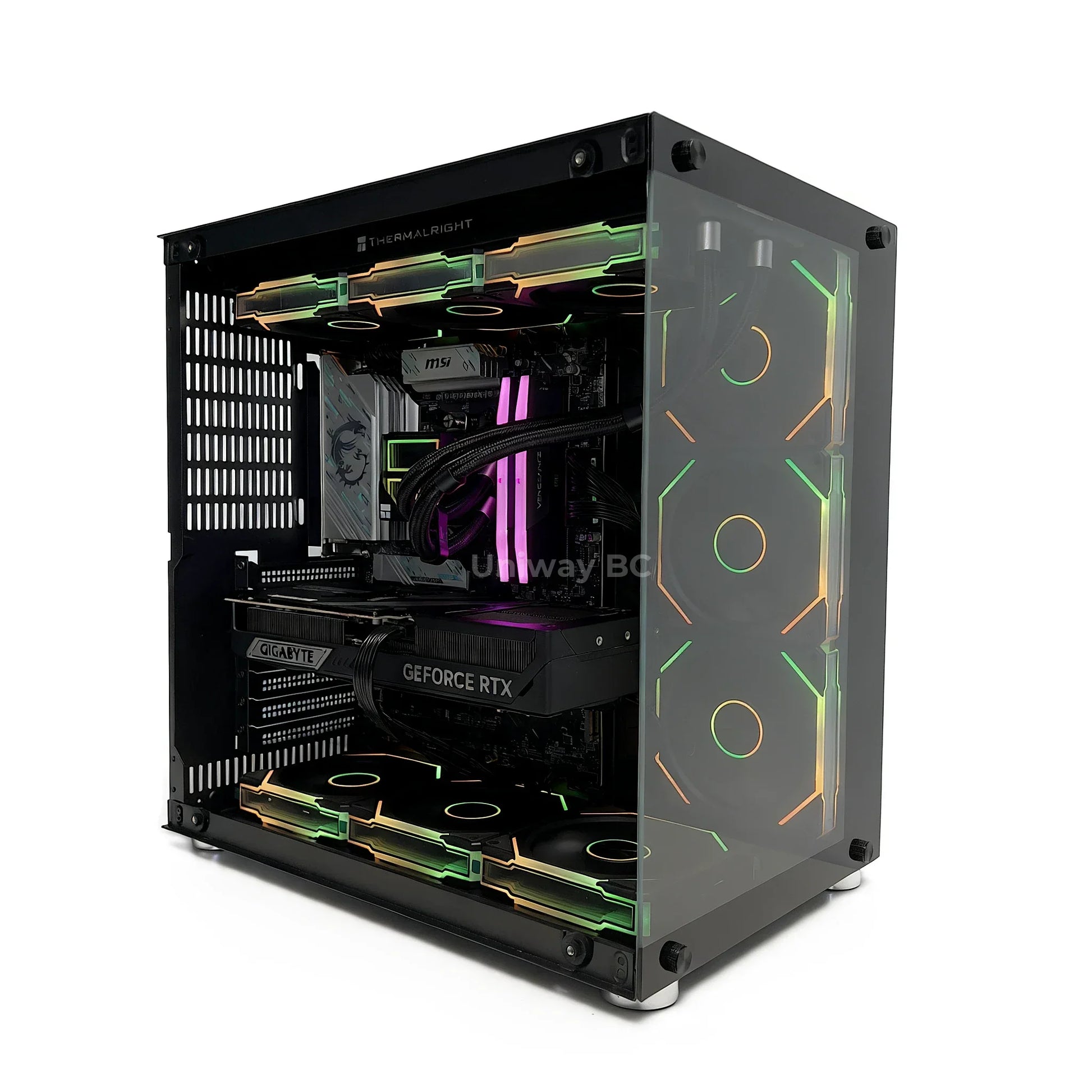 Uniway Vision Gaming PC powered by AMD Ryzen 7 7700, 32GB Ram, 1TB SSD, RTX 5060 Ti GPU, Black