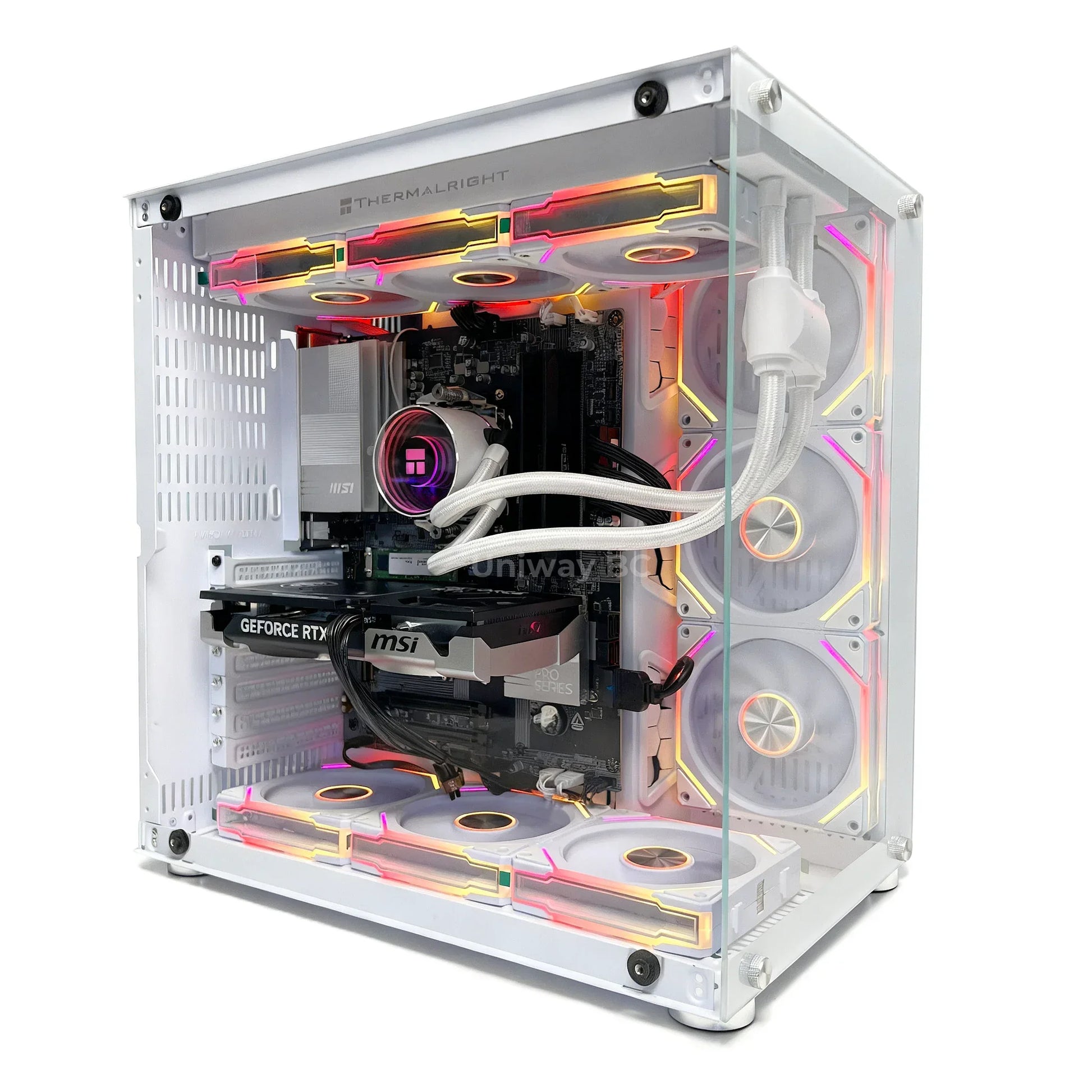 Uniway Vision Gaming PC powered by AMD Ryzen 7 7700, 32GB Ram, 1TB SSD, RTX 5060 Ti GPU, White