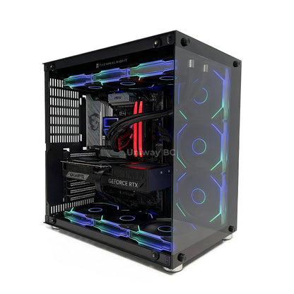 Uniway Vision Gaming PC powered by AMD Ryzen 7 7700X, 32GB Ram, 1TB SSD, RTX 5070 GPU, Black