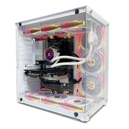 Uniway Vision Gaming PC powered by AMD Ryzen 7 7700x, 32GB Ram, 1TB SSD, RTX 5070 Ti GPU, White