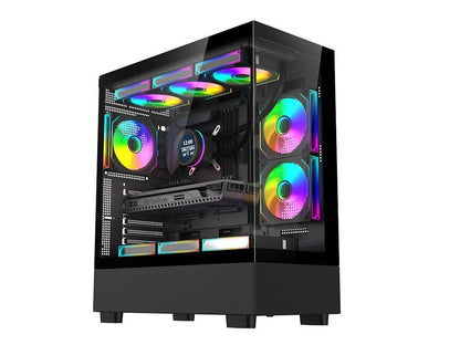 WJcoolman XuanWu Pro Panoramic Glass M-ATX Mid-Tower Case